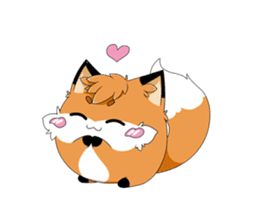 kawaiiNihongo - Fox Stickers sticker #15745948