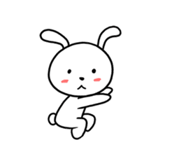 White Weird Rabbit (Animated) sticker #15746507