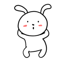 White Weird Rabbit (Animated) sticker #15746510