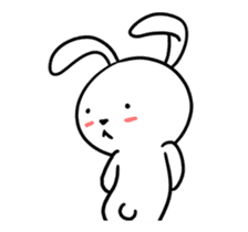 White Weird Rabbit (Animated) sticker #15746514