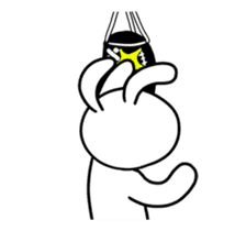 White Weird Rabbit (Animated) sticker #15746516