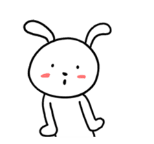 White Weird Rabbit (Animated) sticker #15746523