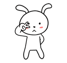 White Weird Rabbit (Animated) sticker #15746524