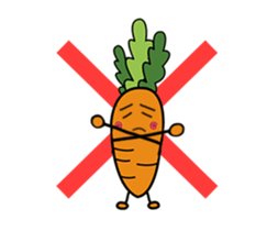 Japanese radish san and Carroto san. sticker #15746753
