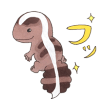 African fat-tailed gecko sticker #15747768