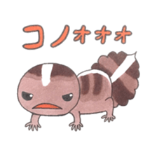 African fat-tailed gecko sticker #15747775