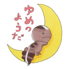African fat-tailed gecko sticker #15747787