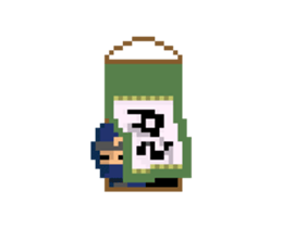 Pixel NINJA sticker #15748272