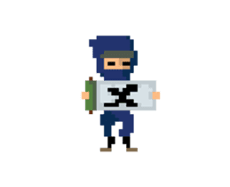 Pixel NINJA sticker #15748275