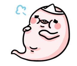 a bunny ghost sticker #15748922