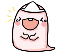 a bunny ghost sticker #15748928