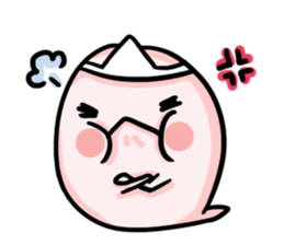 a bunny ghost sticker #15748934