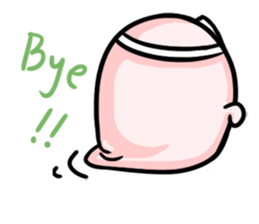 a bunny ghost sticker #15748937