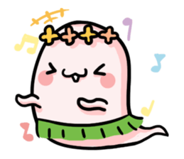 a bunny ghost sticker #15748938