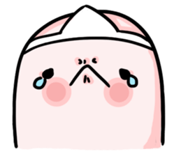 a bunny ghost sticker #15748939
