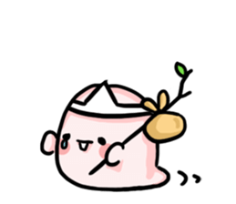 a bunny ghost sticker #15748944