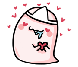 a bunny ghost sticker #15748945