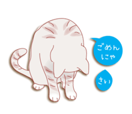 a cat enjoying a slowly life sticker #15749207