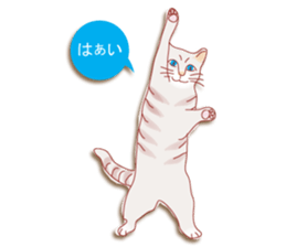 a cat enjoying a slowly life sticker #15749211