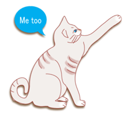 a cat enjoying a slowly life sticker #15749227