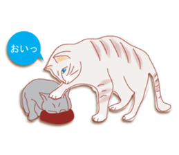 a cat enjoying a slowly life sticker #15749229