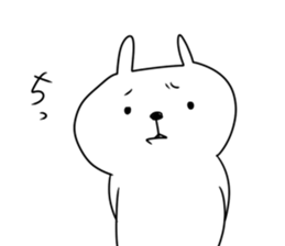 Rabbit and Cat like Bear sticker #15750835