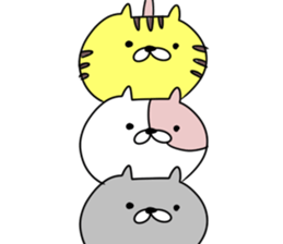 Rabbit and Cat like Bear sticker #15750845