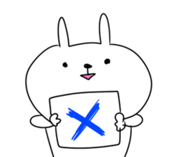 Rabbit and Cat like Bear sticker #15750855