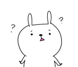 Rabbit and Cat like Bear sticker #15750859