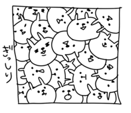 Rabbit and Cat like Bear sticker #15750865