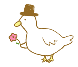 A sticker of bird. sticker #15752562