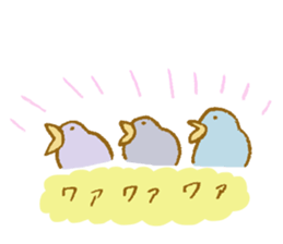 A sticker of bird. sticker #15752583