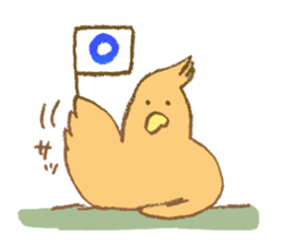 A sticker of bird. sticker #15752590