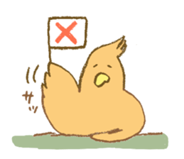 A sticker of bird. sticker #15752591