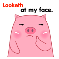 Fat Pig sticker(eng) sticker #15753157