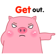 Fat Pig sticker(eng) sticker #15753185