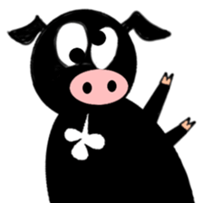 Black Pig "Boofy" sticker #15753197