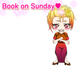 China dress celibate boy at the English sticker #15753749