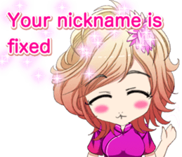 China dress celibate boy at the English sticker #15753751