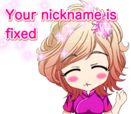 China dress celibate boy at the English sticker #15753751