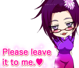 China dress celibate boy at the English sticker #15753760