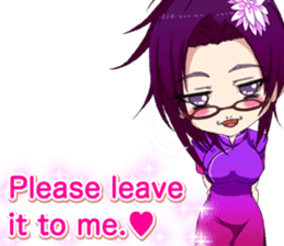 China dress celibate boy at the English sticker #15753760