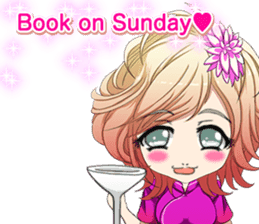 China dress celibate boy at the English sticker #15753767