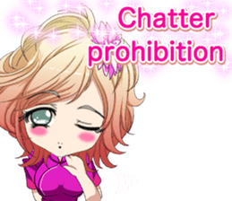 China dress celibate boy at the English sticker #15753771