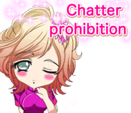 China dress celibate boy at the English sticker #15753771