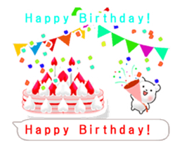 White bear hidden in the balloon. sticker #15754421