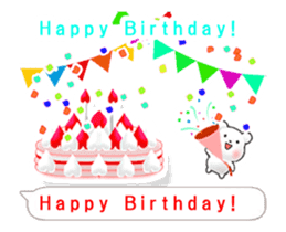 White bear hidden in the balloon. sticker #15754421