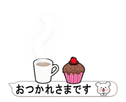 White bear hidden in the balloon. sticker #15754424