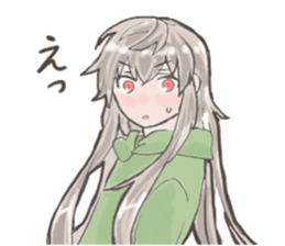 A girl plays game sticker #15755382