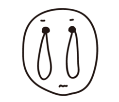 Crying face sticker #15755403